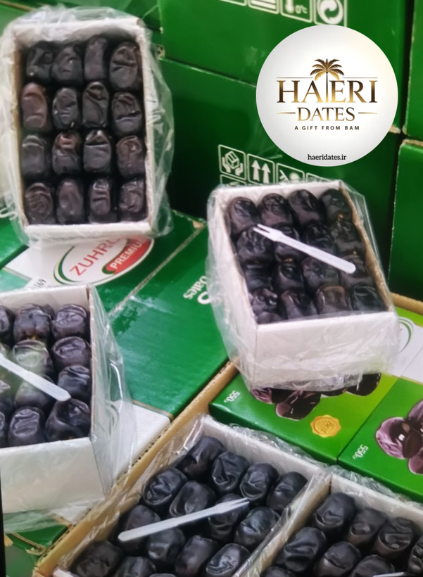 خرما (رطب) مضافتی بم سه ردیفه پک ۱۲ تایی
